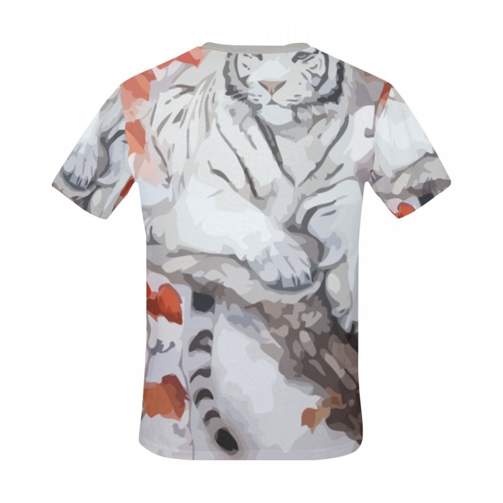 Men's Abstract Art Tiger Courtship Short T-shirt