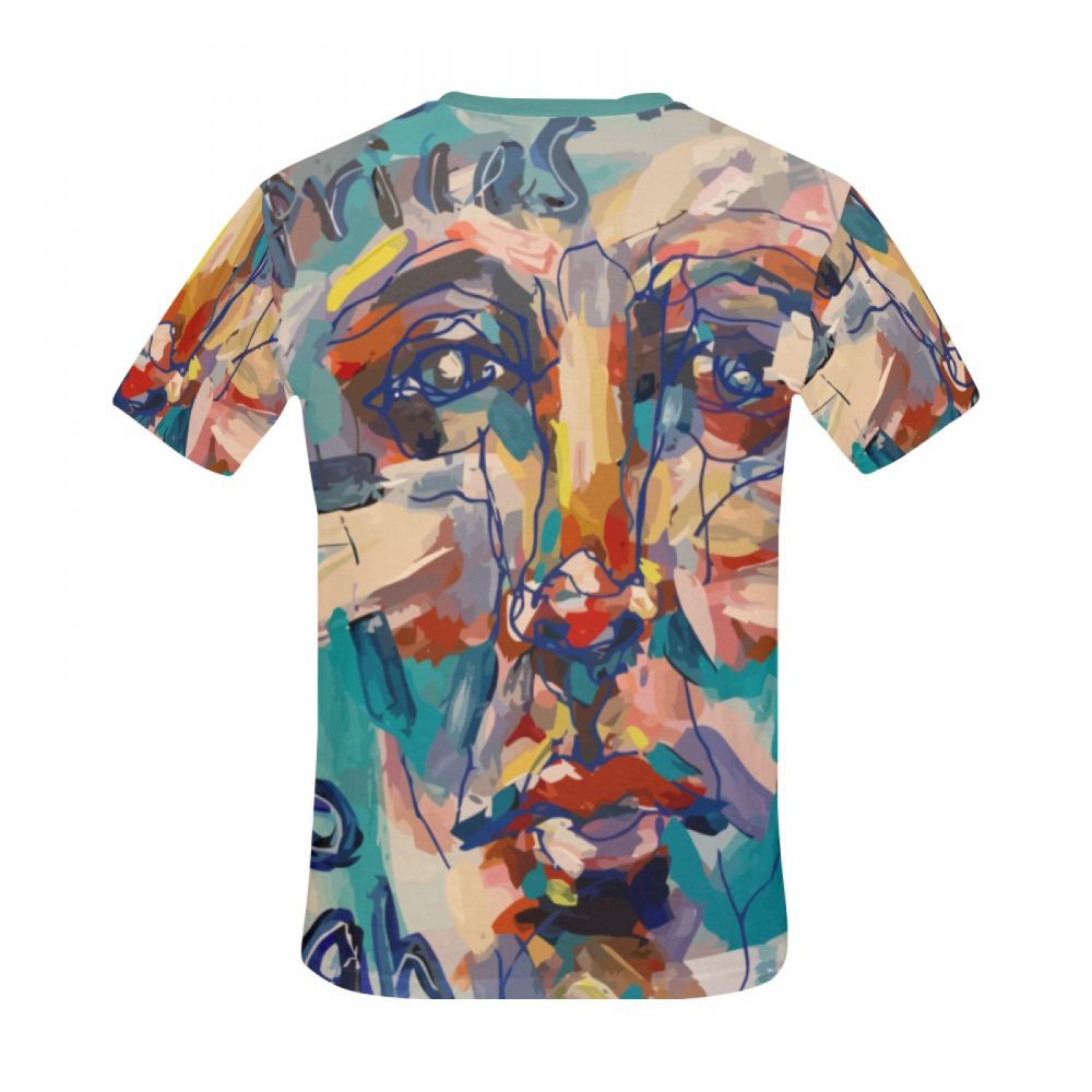 Men's Abstract Art Ink Men Short T-shirt