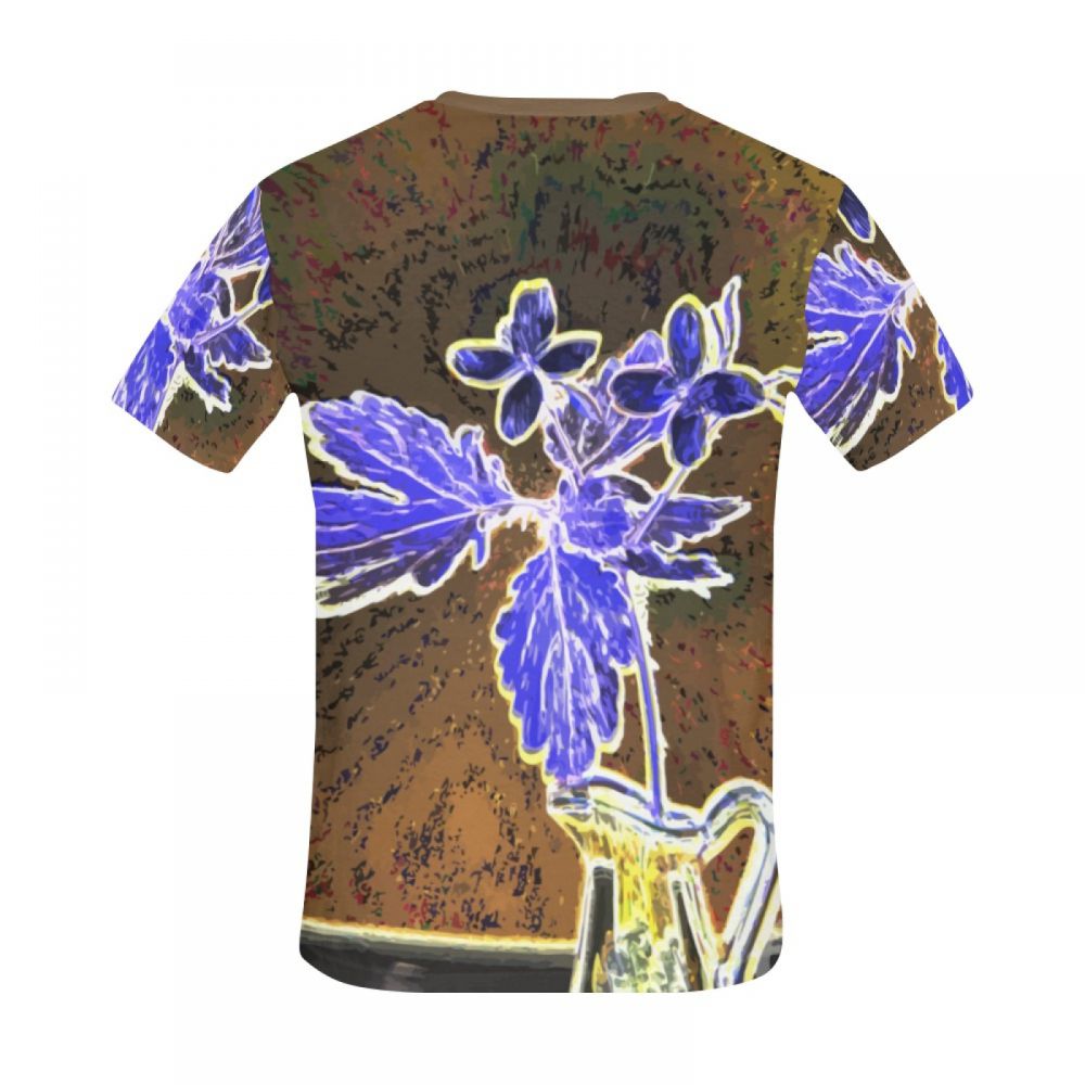 Men's Art Digital Ghost Vase Short T-shirt