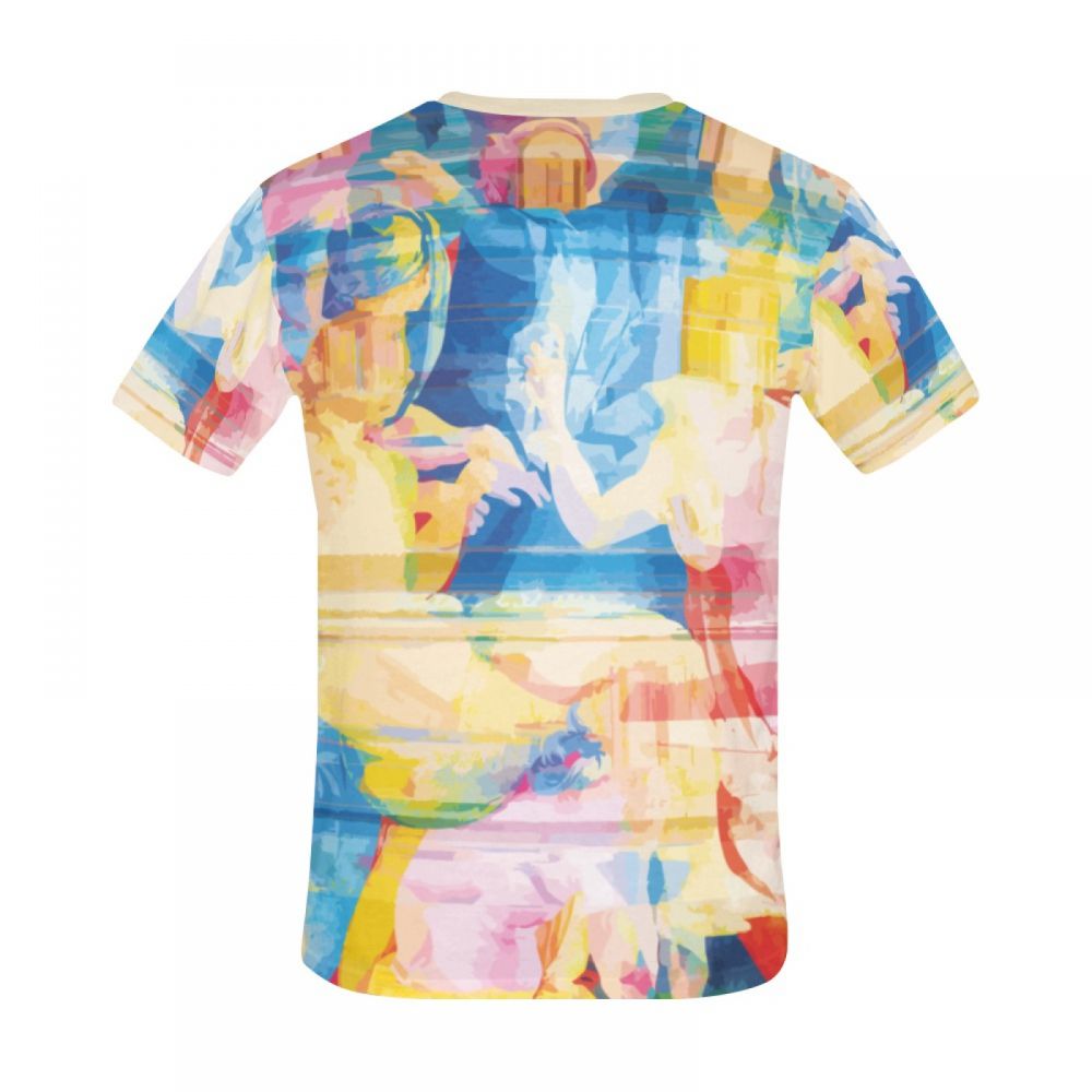 Men's Art Digital Glitch Short T-shirt