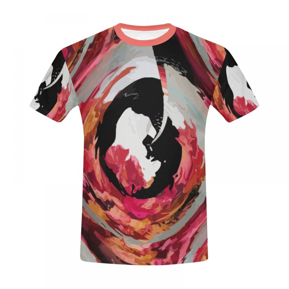 Men's Art Digital Love Whirlpool Short T-shirt