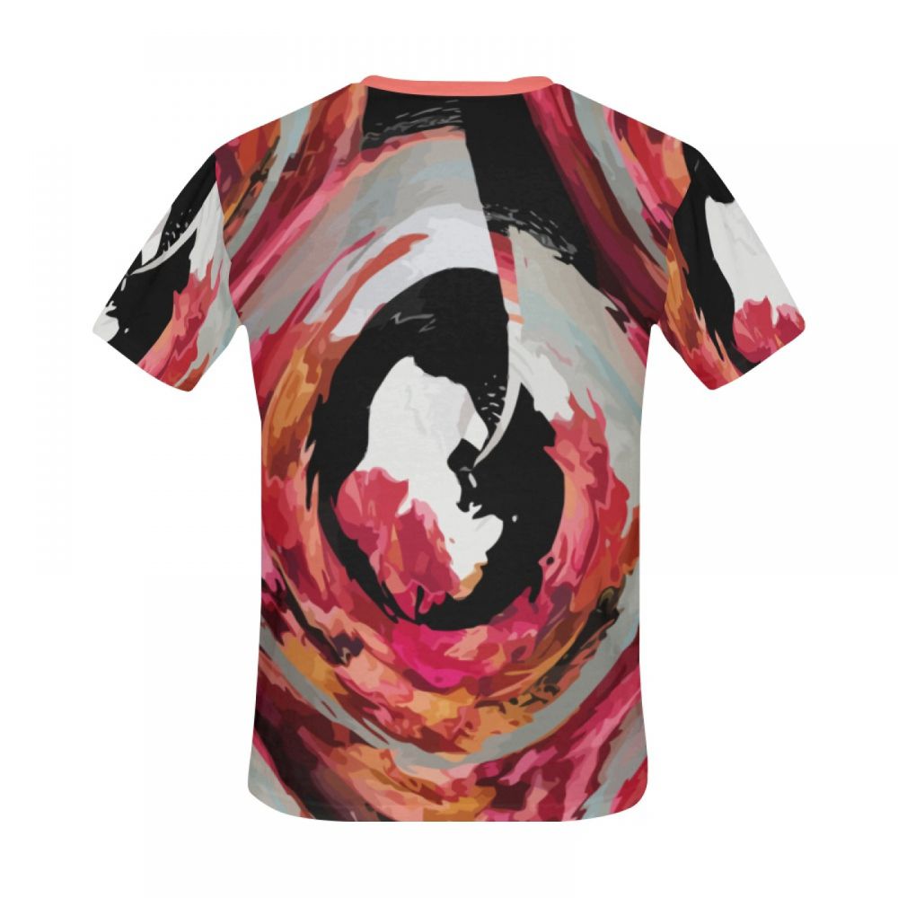 Men's Art Digital Love Whirlpool Short T-shirt