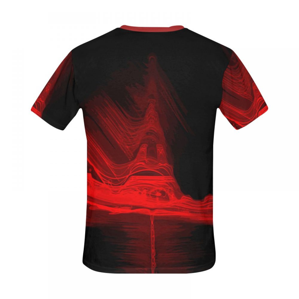 Men's Digital Art Eiffel Tower Short T-shirt