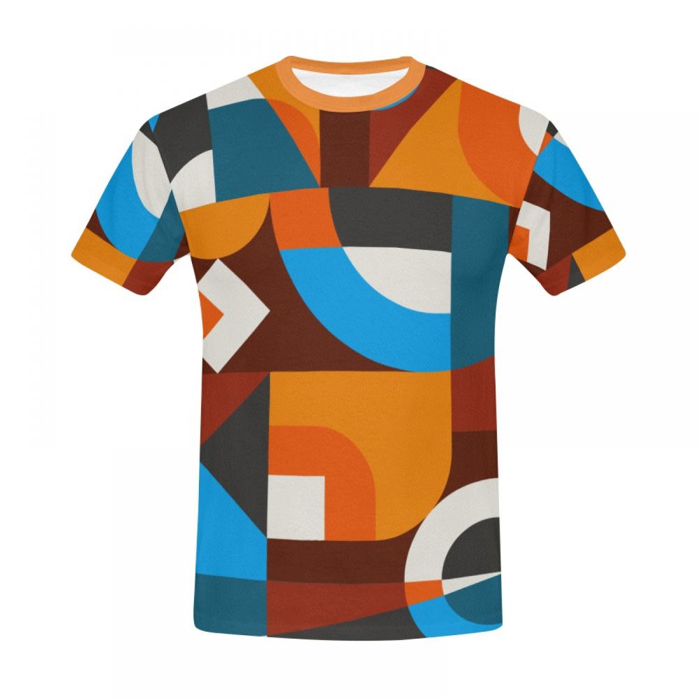 Men's Art Geometric World Short T-shirt