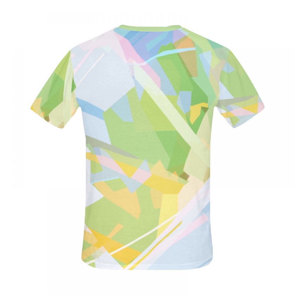 Men's Digital Art Vertical Short T-shirt