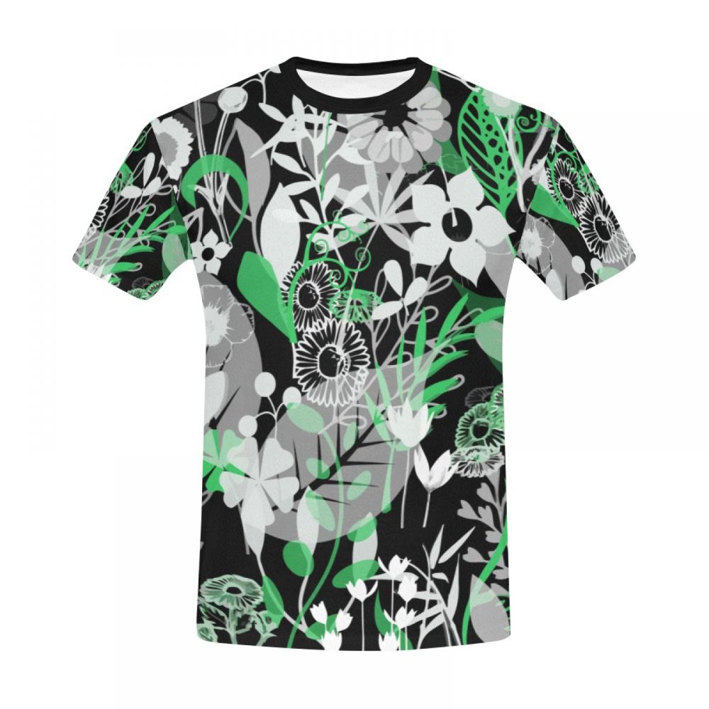 Men's Art Flower Arrangement Short T-shirt