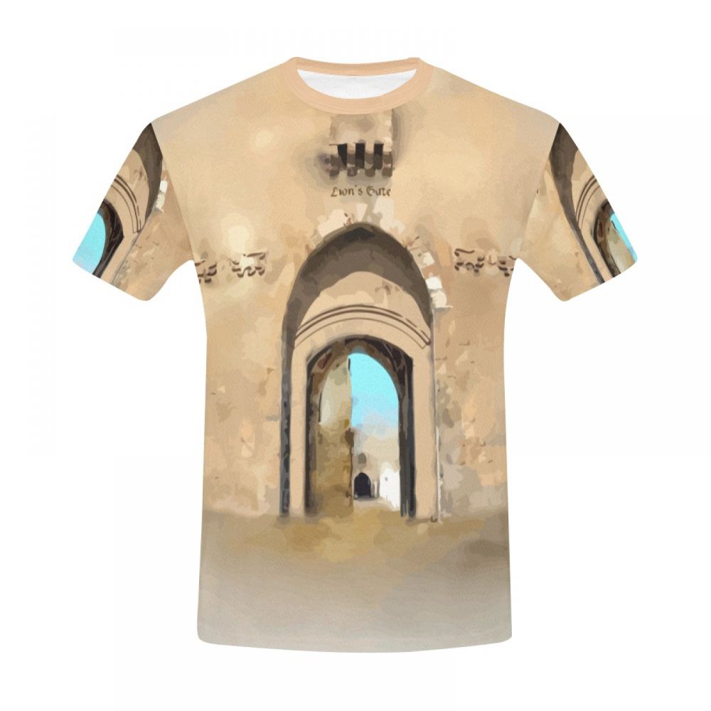 Men's Art Old City Of Jerusalem Short T-shirt