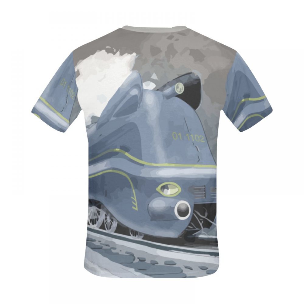 Men's Classical Art Locomotive Short T-shirt