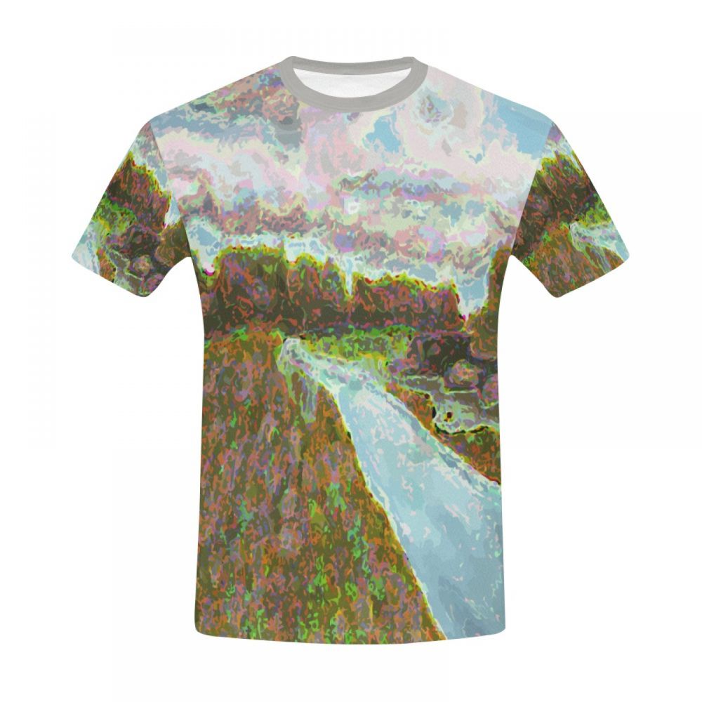 Men's Street Art Village River Short T-shirt