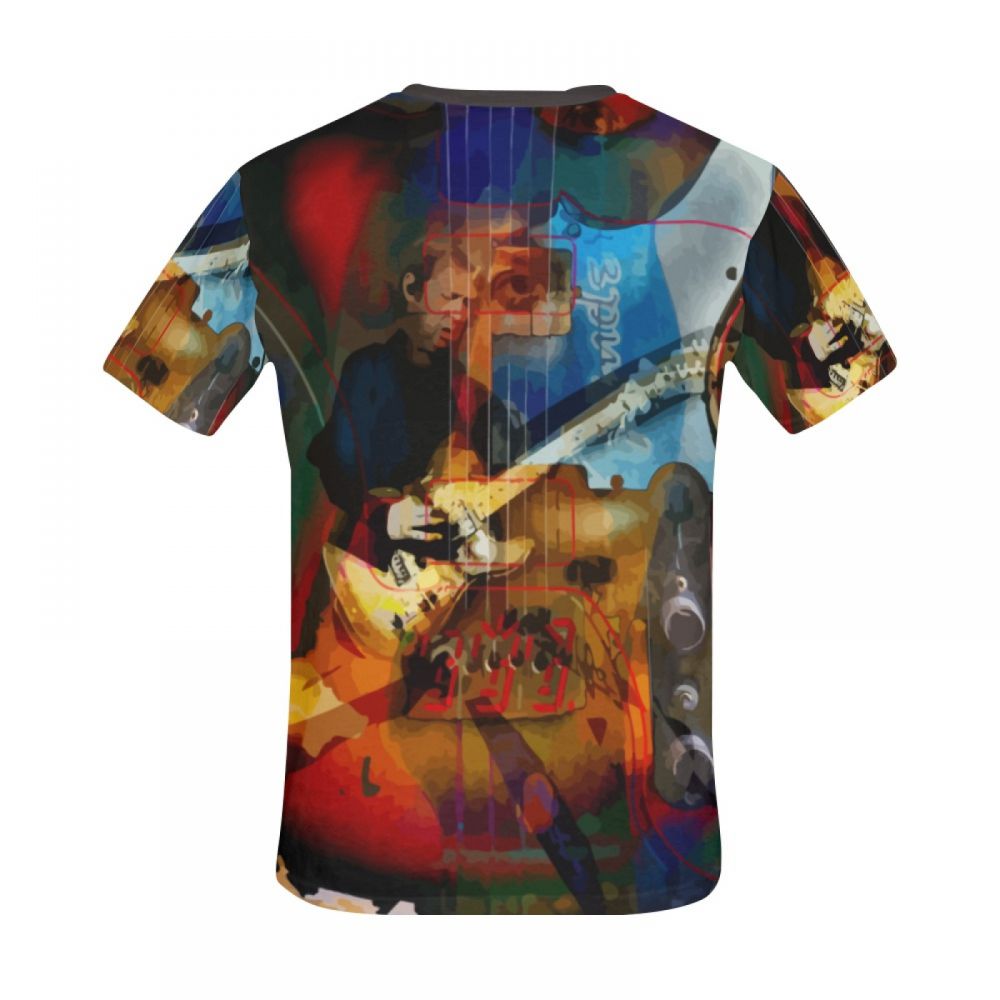 Men's Art Musician Memorial Guitarist Short T-shirt