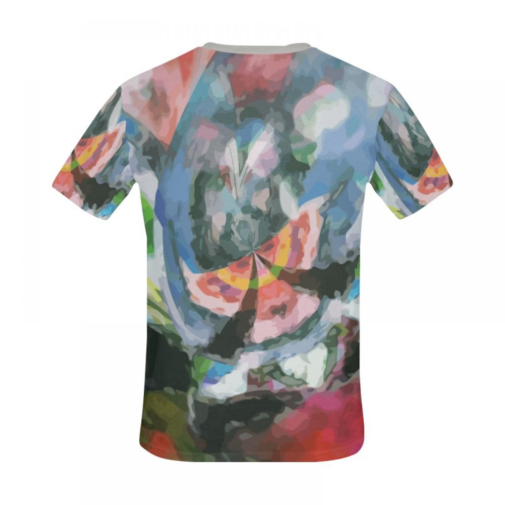 Men's Abstract Art Winged Goddess At The End Short T-shirt