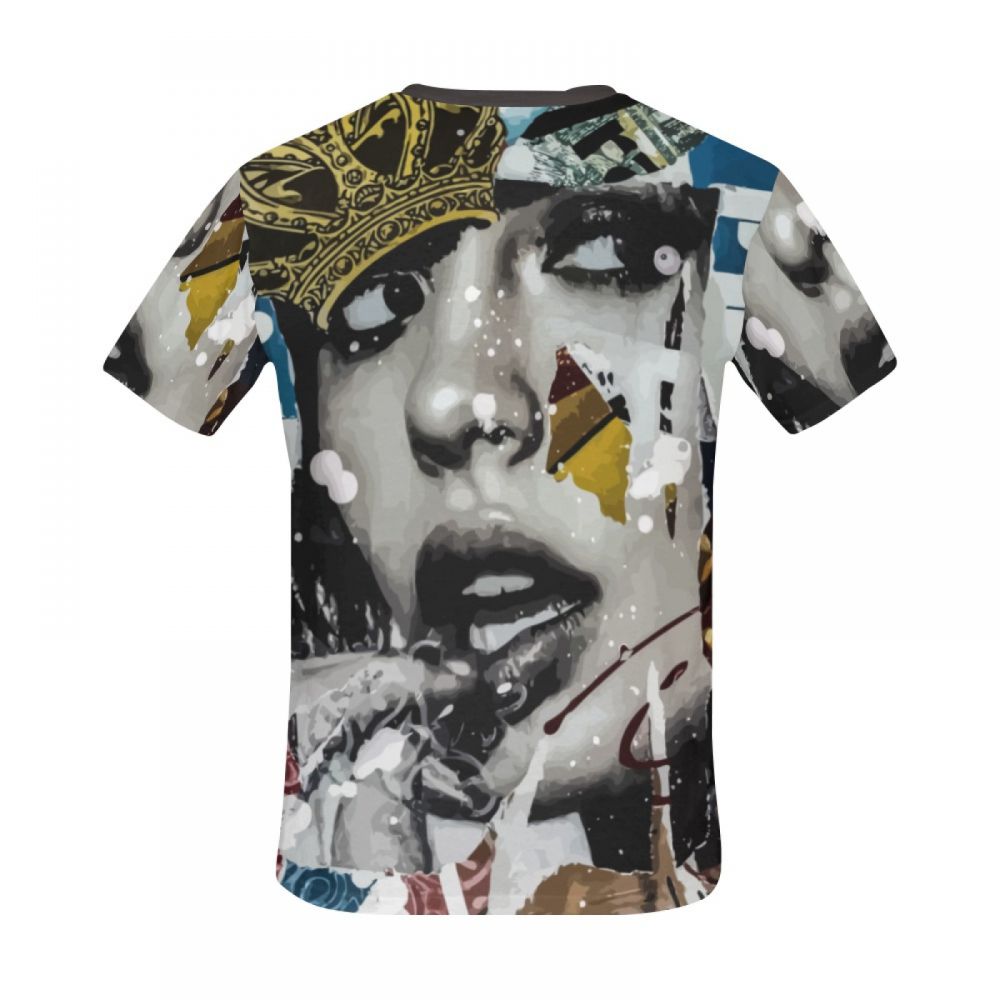 Men's Art Graffiti Glamour Queen Short T-shirt