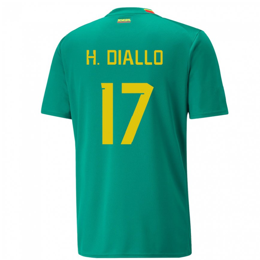 Men Senegal Hapsatou Malado Diallo #17 Green Away Jersey 2022/23 T-shirt