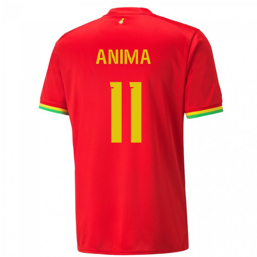 Men Ghana Naomi Anima #11 Red Away Jersey 2022/23 T-shirt