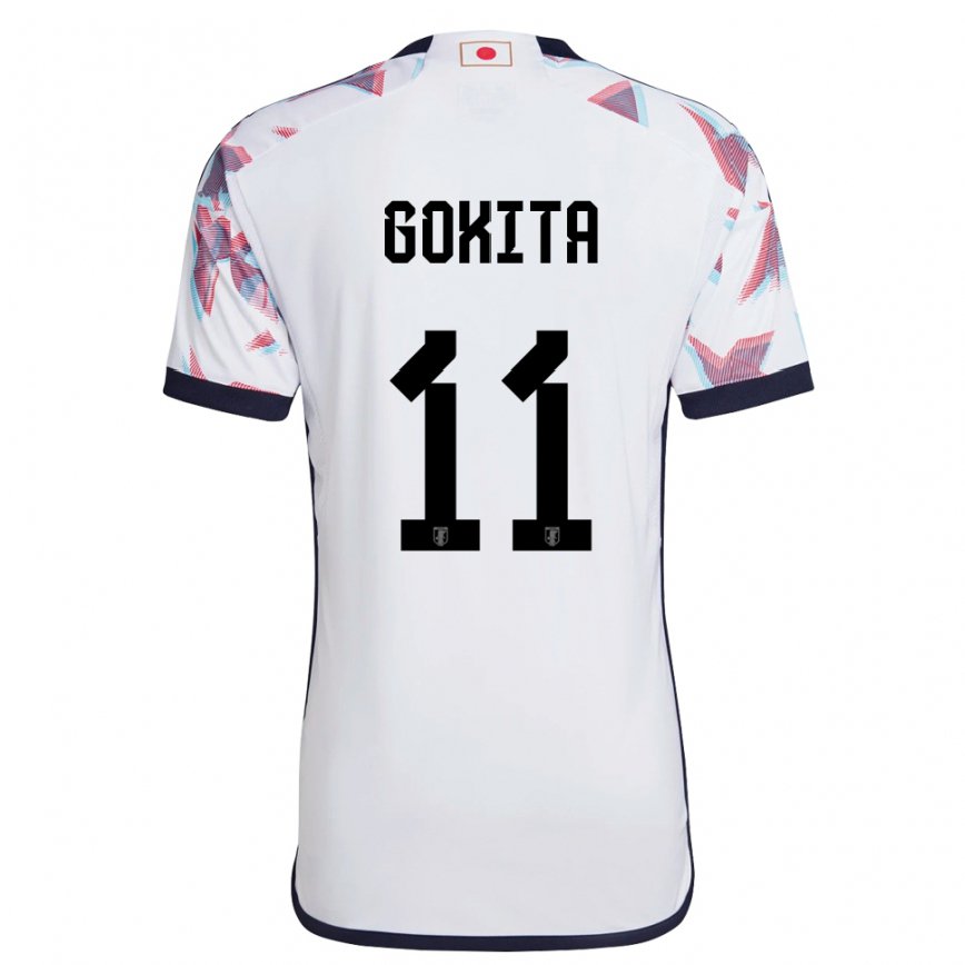 Men Japan Kishin Gokita #11 White Away Jersey 2022/23 T-shirt