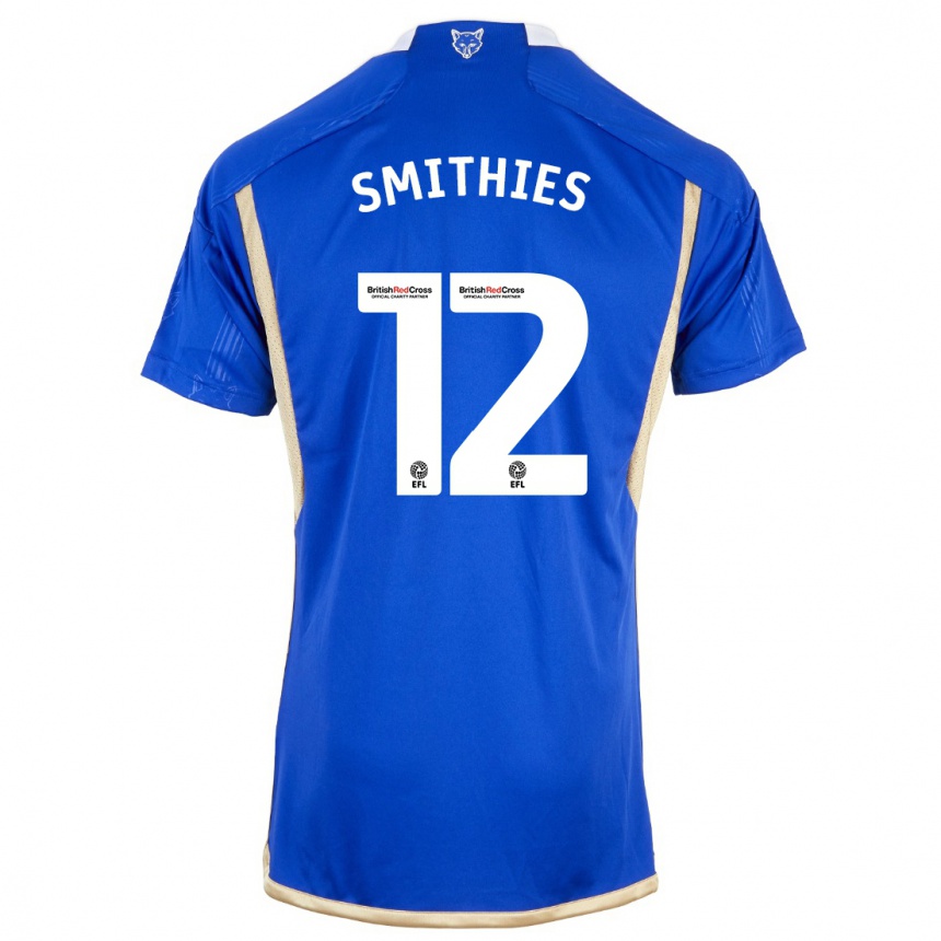 Kids Football Alex Smithies #12 Blue Home Jersey 2023/24 T-Shirt