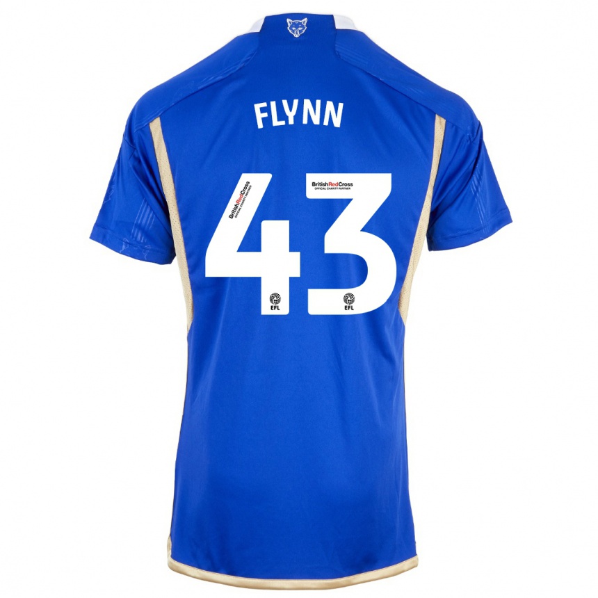 Kids Football Shane Flynn #43 Blue Home Jersey 2023/24 T-Shirt