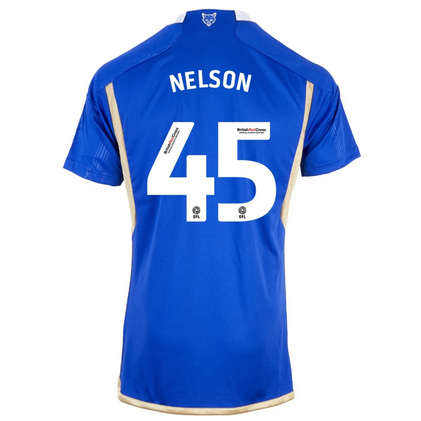 Kids Football Ben Nelson #45 Blue Home Jersey 2023/24 T-Shirt