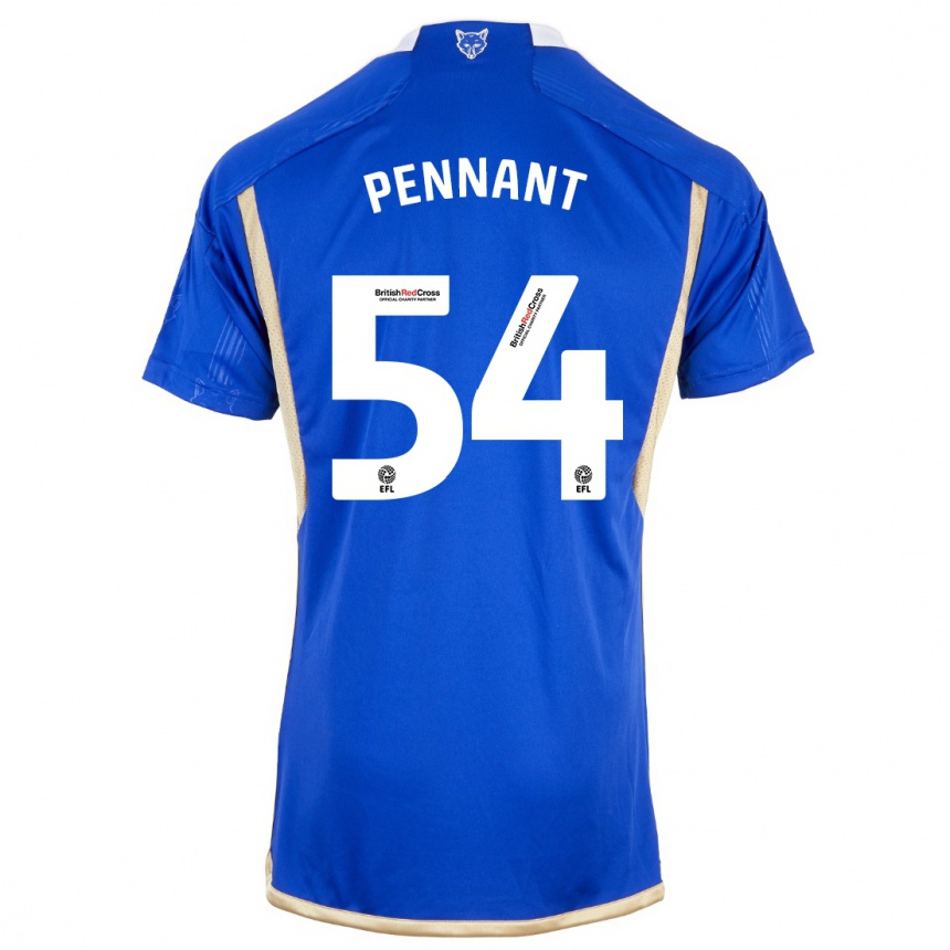 Kids Football Kian Pennant #54 Blue Home Jersey 2023/24 T-Shirt