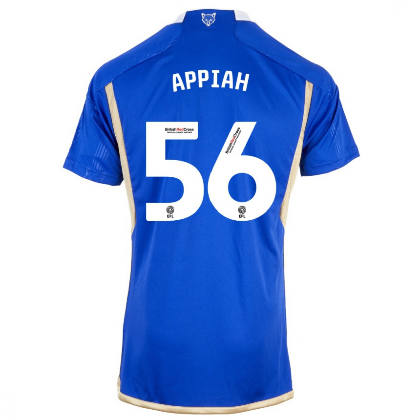 Kids Football Paul Appiah #56 Blue Home Jersey 2023/24 T-Shirt