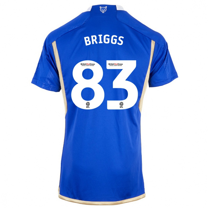 Kids Football Logan Briggs #83 Blue Home Jersey 2023/24 T-Shirt