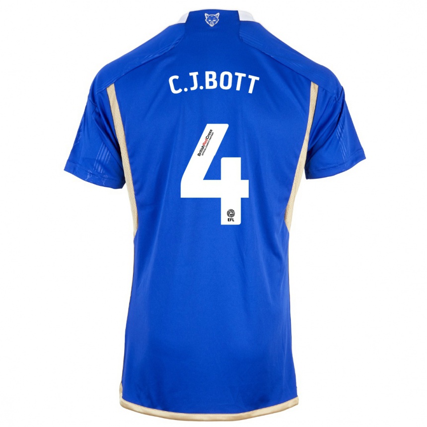 Kids Football C. J. Bott #4 Blue Home Jersey 2023/24 T-Shirt