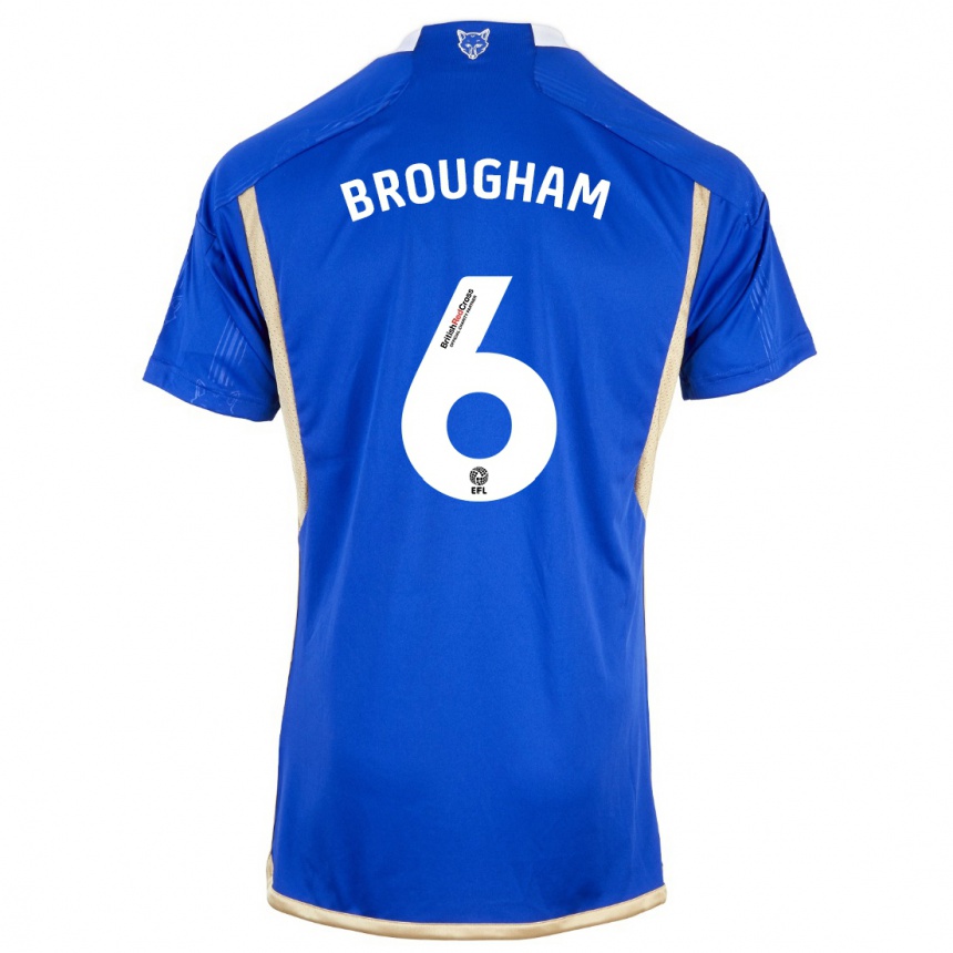 Kids Football Georgia Brougham #6 Blue Home Jersey 2023/24 T-Shirt