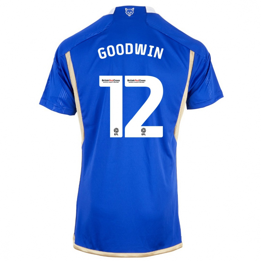 Kids Football Missy Goodwin #12 Blue Home Jersey 2023/24 T-Shirt