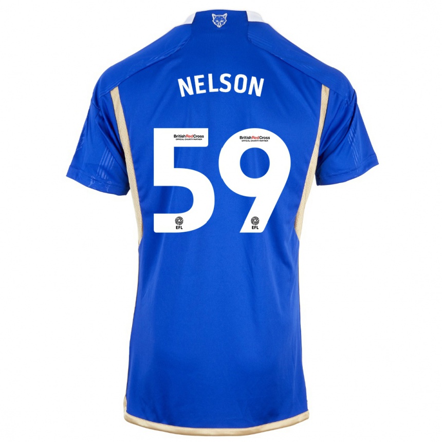 Kids Football Ronny Nelson #59 Blue Home Jersey 2023/24 T-Shirt