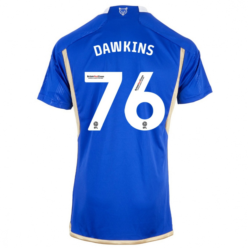 Kids Football Kartell Dawkins #76 Blue Home Jersey 2023/24 T-Shirt