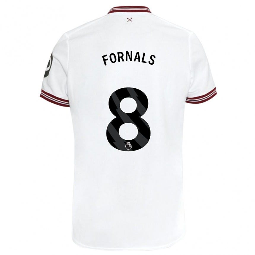 Kids Football Pablo Fornals #8 White Away Jersey 2023/24 T-Shirt