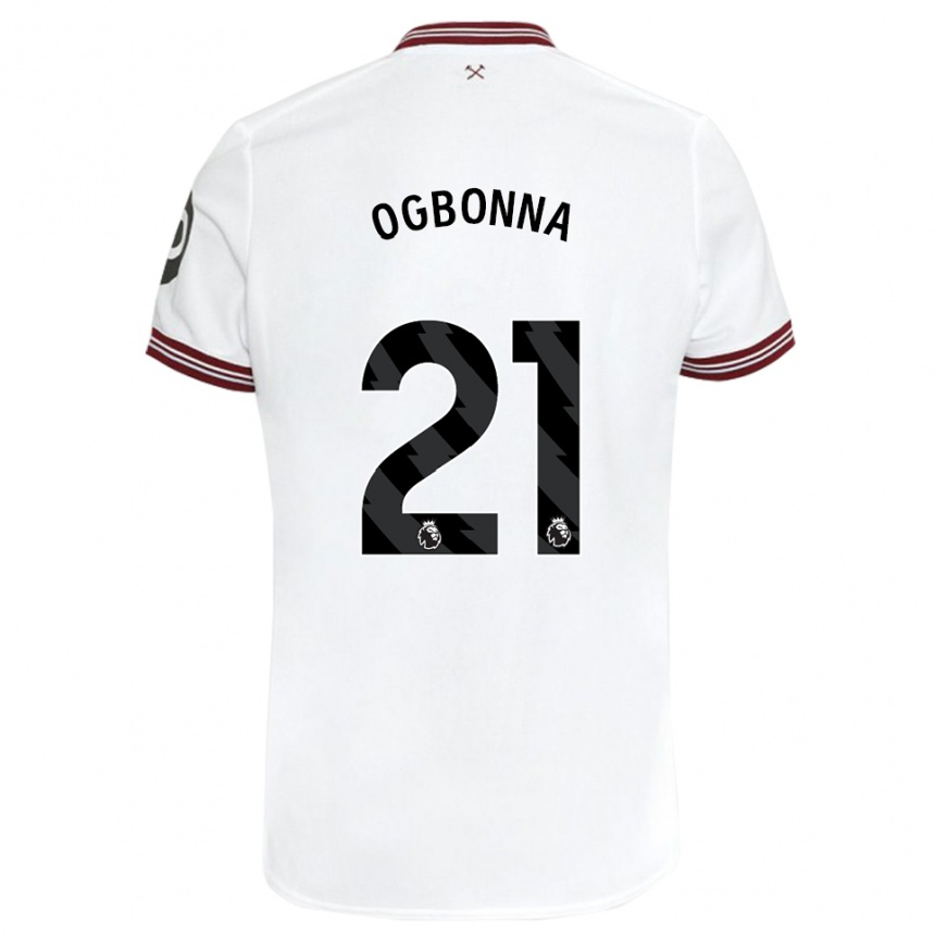 Kids Football Angelo Ogbonna #21 White Away Jersey 2023/24 T-Shirt