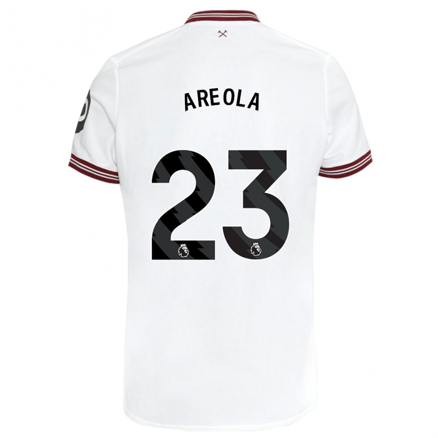 Kids Football Alphonse Areola #23 White Away Jersey 2023/24 T-Shirt