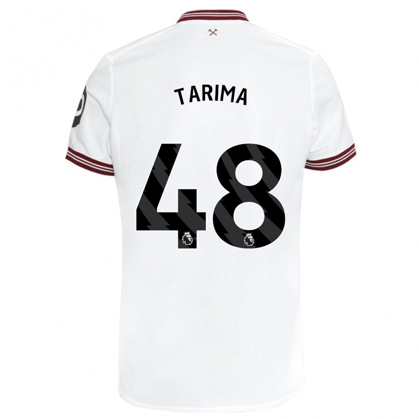 Kids Football Sean Tarima #48 White Away Jersey 2023/24 T-Shirt