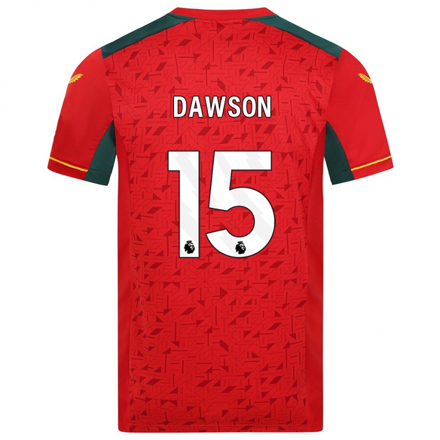 Kids Football Craig Dawson #15 Red Away Jersey 2023/24 T-Shirt