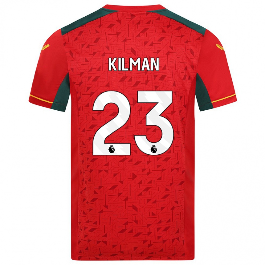 Kids Football Max Kilman #23 Red Away Jersey 2023/24 T-Shirt