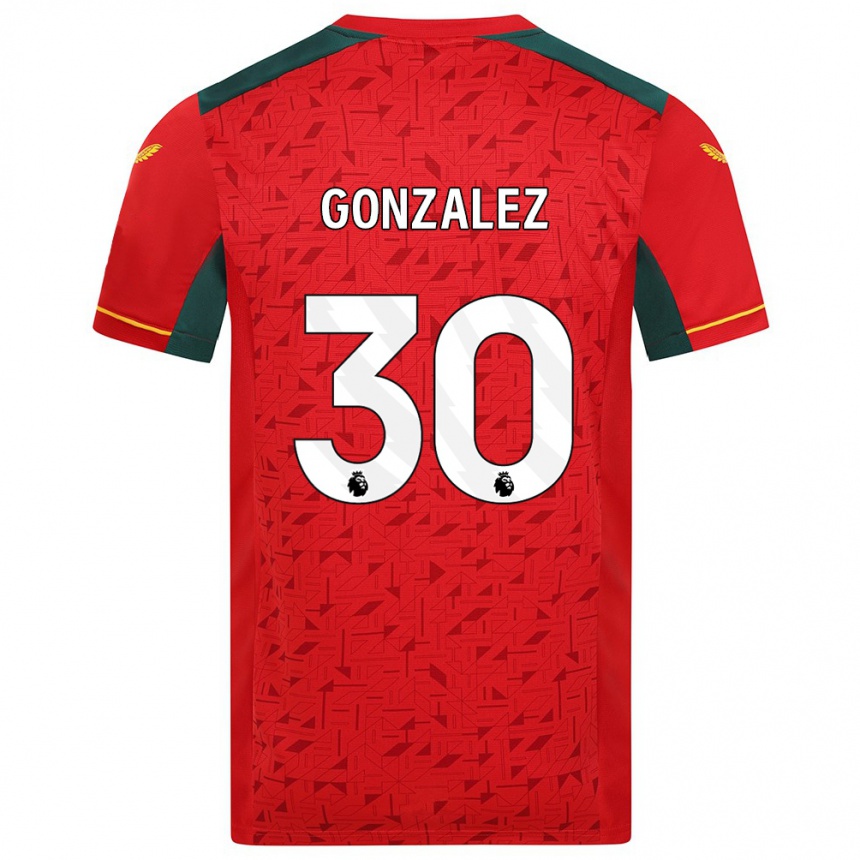 Kids Football Enso González #30 Red Away Jersey 2023/24 T-Shirt