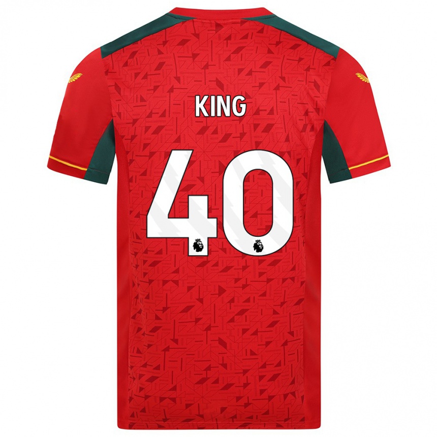 Kids Football Tom King #40 Red Away Jersey 2023/24 T-Shirt