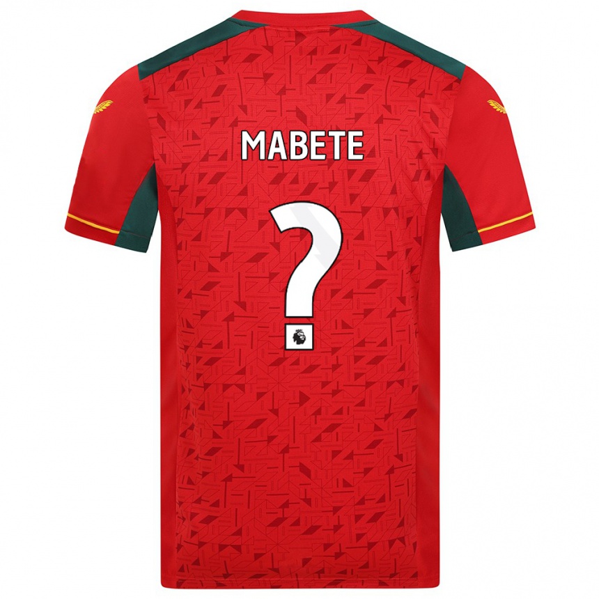 Kids Football Filozofe Mabete #0 Red Away Jersey 2023/24 T-Shirt