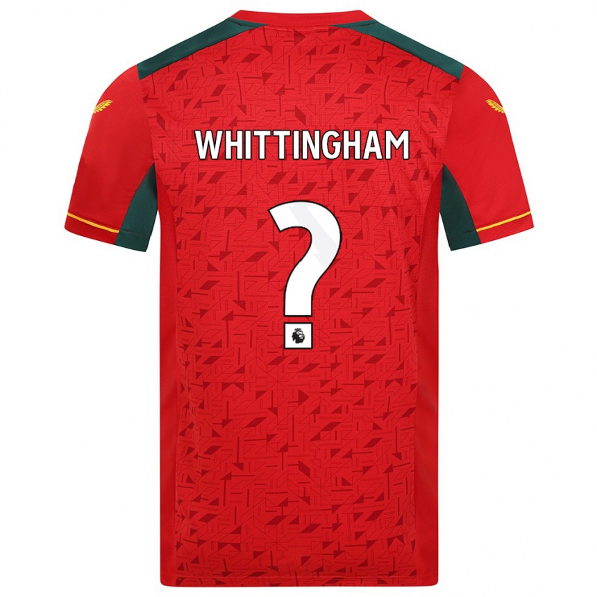 Kids Football Matthew Whittingham #0 Red Away Jersey 2023/24 T-Shirt