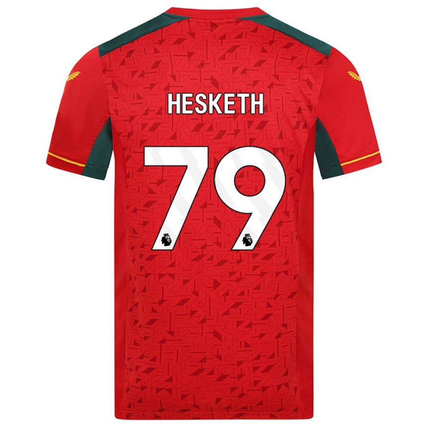 Kids Football Owen Hesketh #79 Red Away Jersey 2023/24 T-Shirt