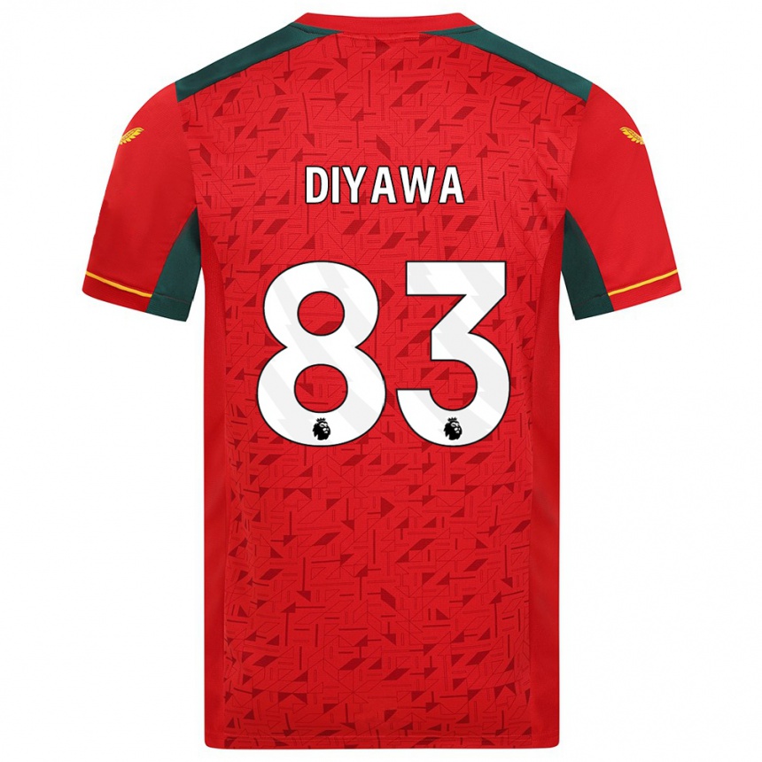 Kids Football Aaron Keto-Diyawa #83 Red Away Jersey 2023/24 T-Shirt