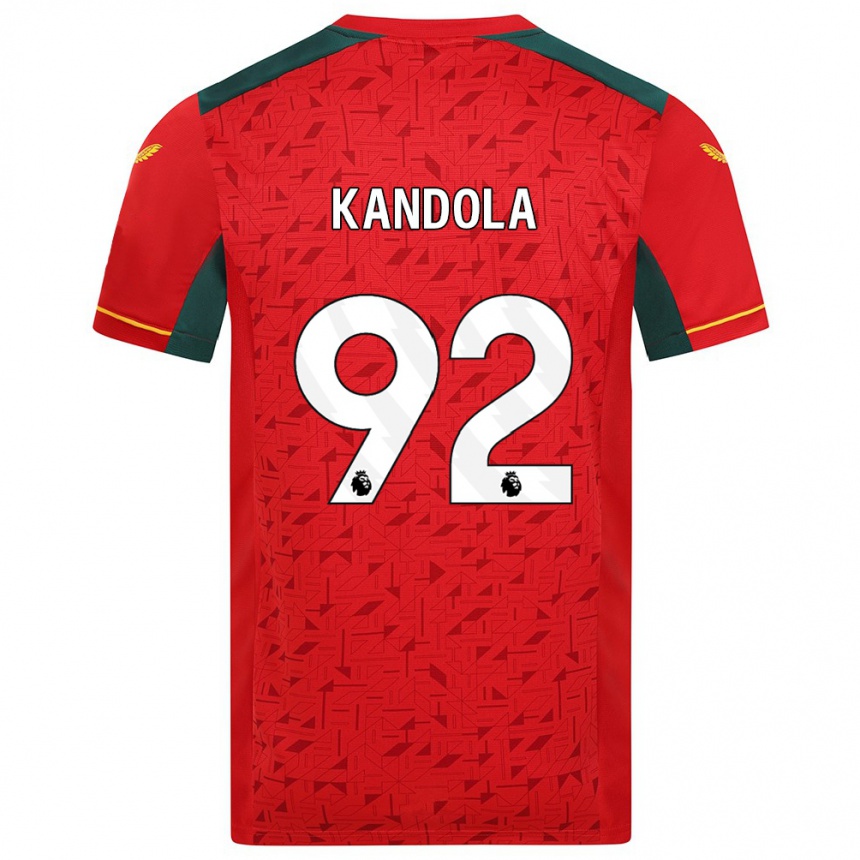 Kids Football Kam Kandola #92 Red Away Jersey 2023/24 T-Shirt