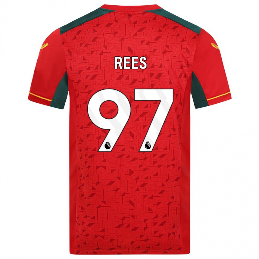 Kids Football Mason Rees #97 Red Away Jersey 2023/24 T-Shirt