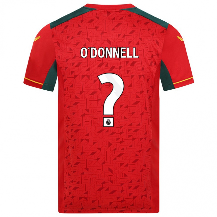 Kids Football Luke O'donnell #0 Red Away Jersey 2023/24 T-Shirt