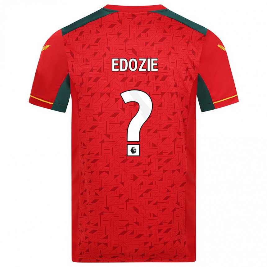 Kids Football Tom Edozie #0 Red Away Jersey 2023/24 T-Shirt