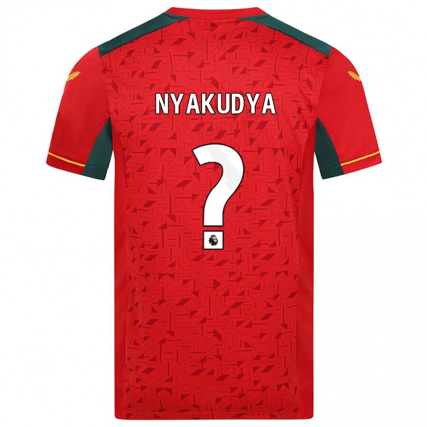 Kids Football Joshua Nyakudya #0 Red Away Jersey 2023/24 T-Shirt