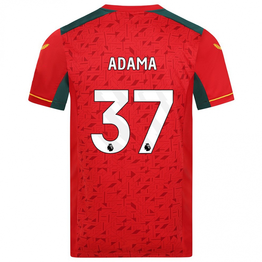 Kids Football Adama Traore #37 Red Away Jersey 2023/24 T-Shirt