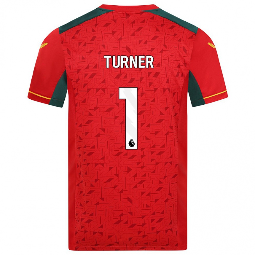 Kids Football Shannon Turner #1 Red Away Jersey 2023/24 T-Shirt