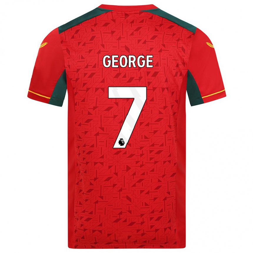 Kids Football Tammi George #7 Red Away Jersey 2023/24 T-Shirt